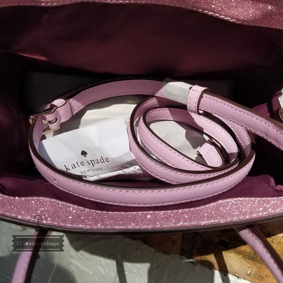 New Kate Spade Trista Glitter Shopper Tote Satchel
